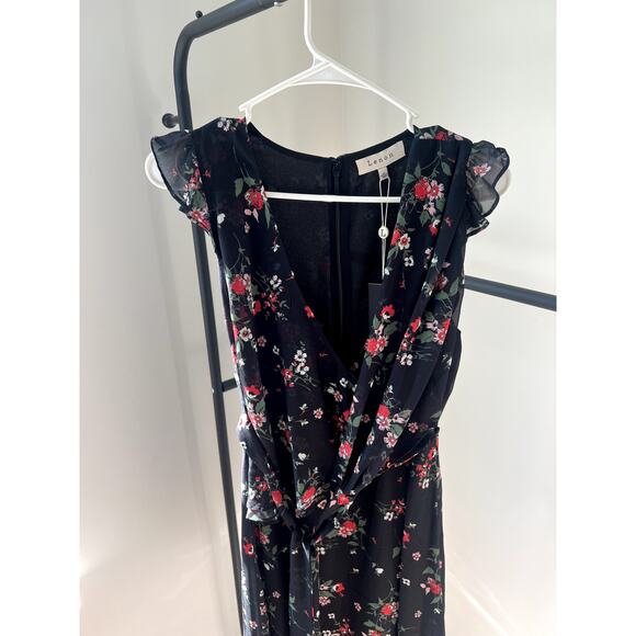 Small Lenon Floral Flutter Sleeve Dress NWT - Picture 8 of 16